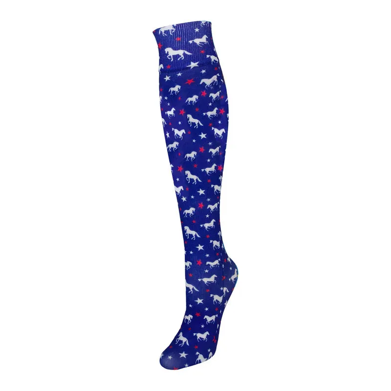 Ovation Ladies Patterned Zocks Riding Boot Socks
