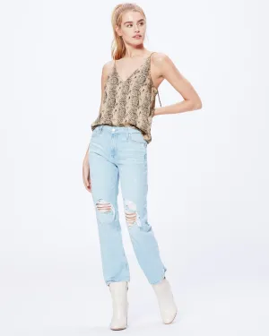 Paige Premium Denim - Noella Straight Caballo Inseam in Myrtle Destructed