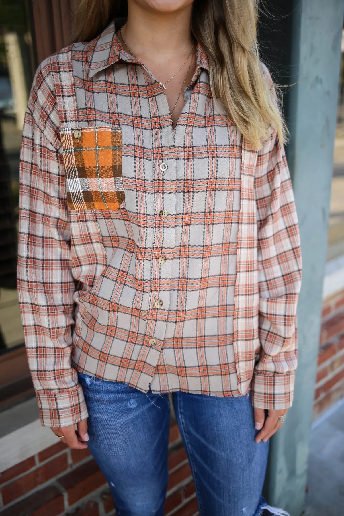 Papermoon - Mixed Plaid Oversized Shirt