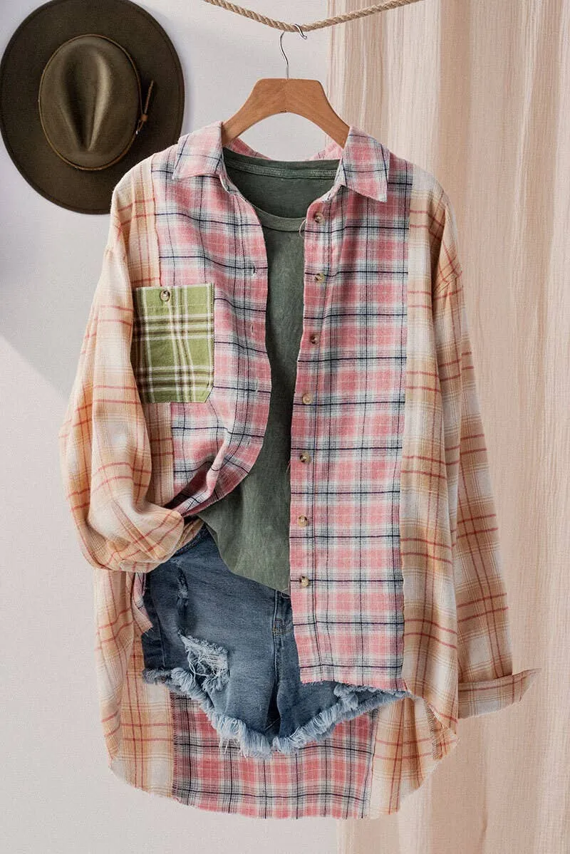 Papermoon - Mixed Plaid Oversized Shirt