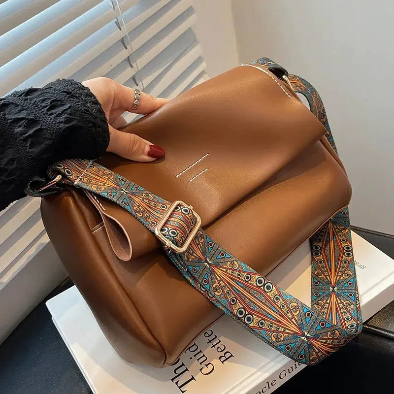 Patterned Strap Small Square Bag