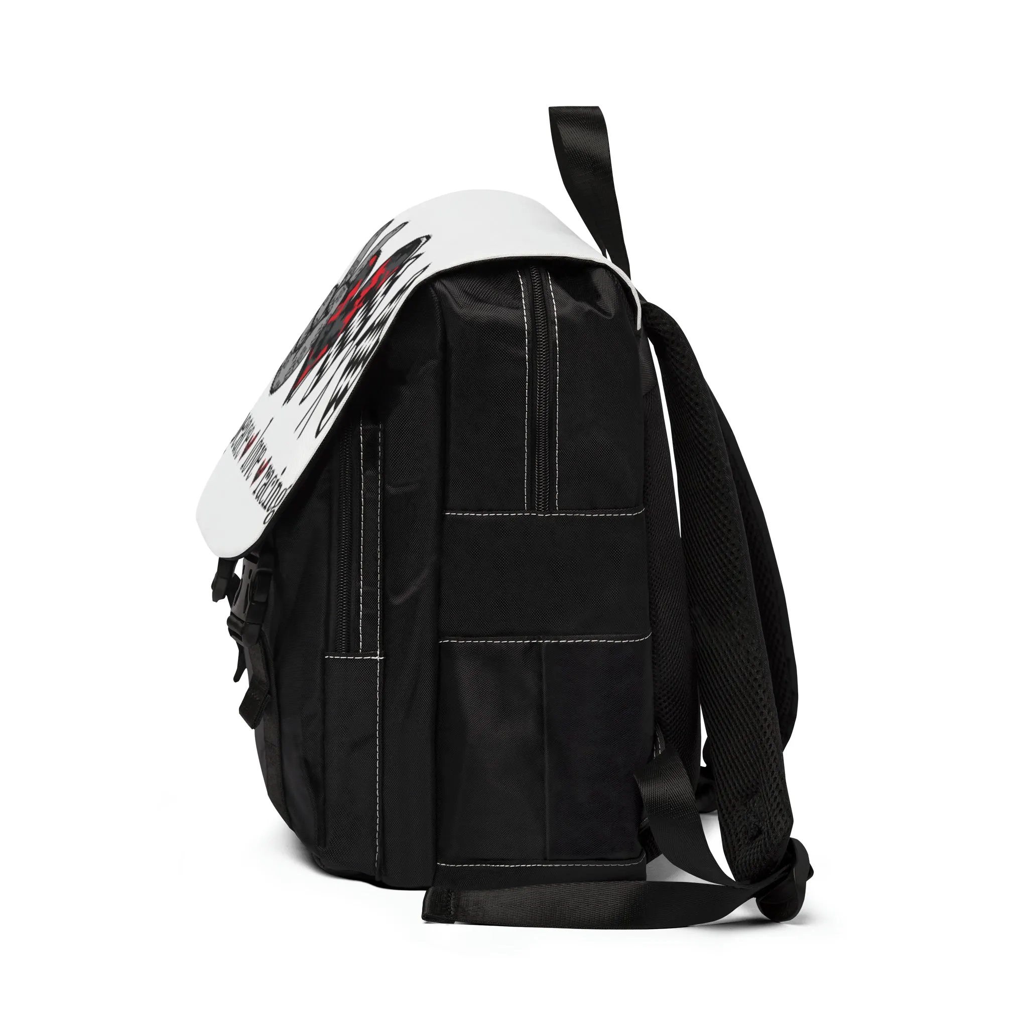Peace.Love.Racing Casual Shoulder Backpack