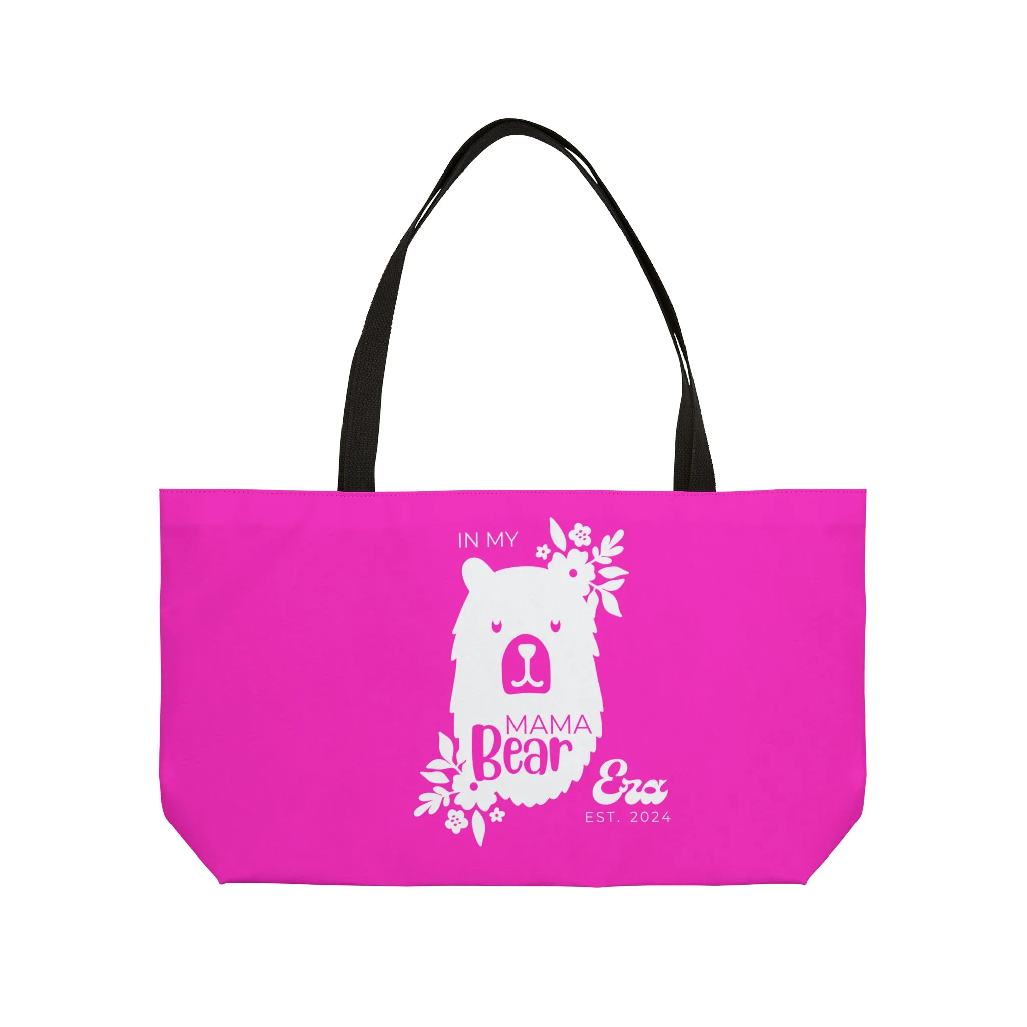 Personalized In My Mama Bear Era Weekender Tote Bag Pink, Gift for Mom