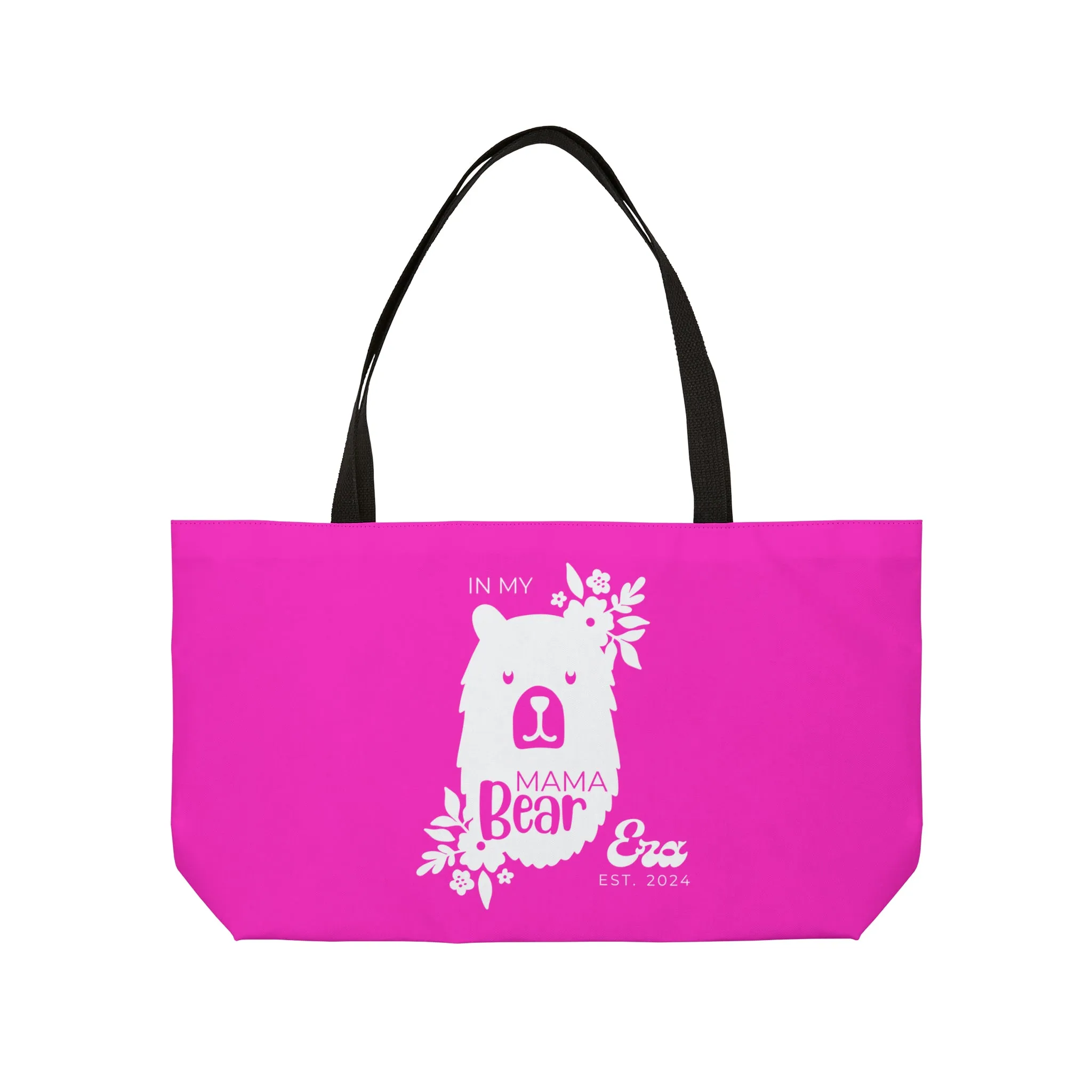 Personalized In My Mama Bear Era Weekender Tote Bag Pink, Gift for Mom