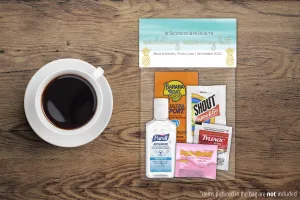 Personalized Wedding Hangover Recovery Kit Bag & Topper - Pineapple