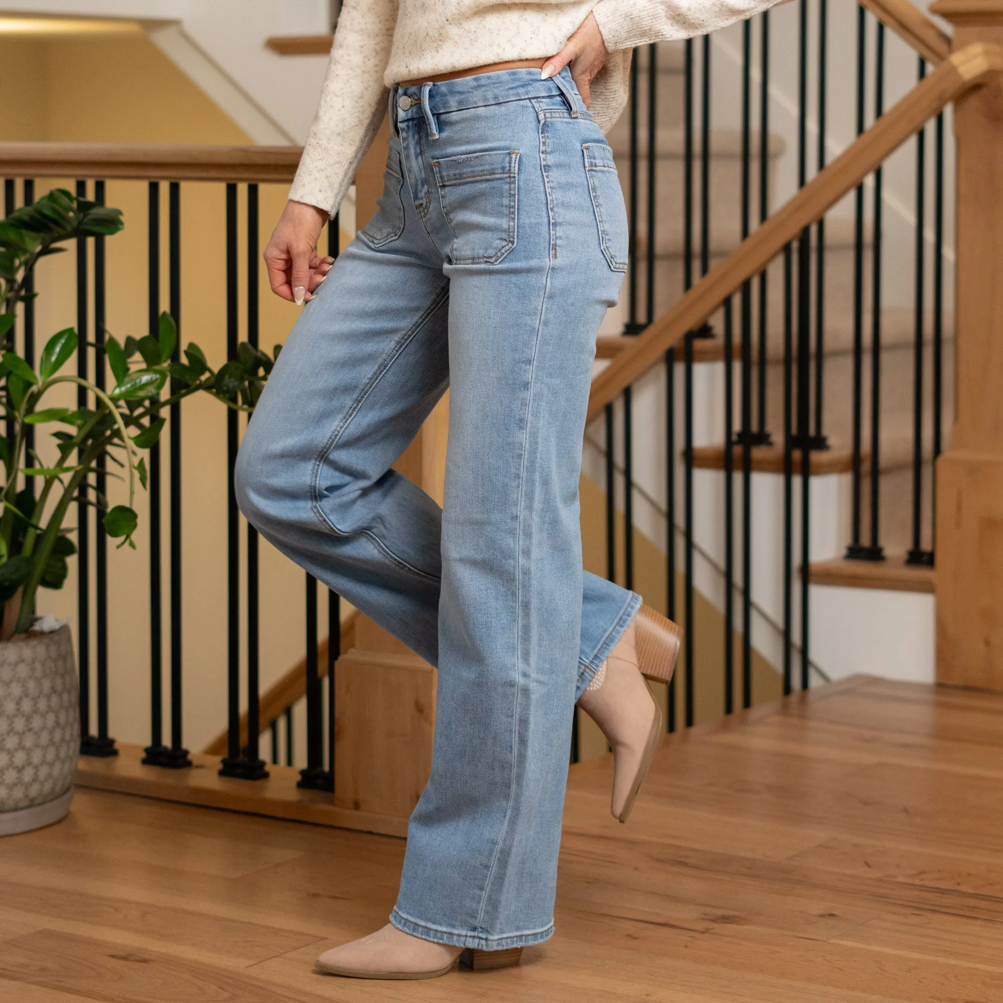 Philanthropic High Rise Wide Leg