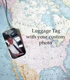 Photo Luggage Tag-Custom with your Photo and Personal Info