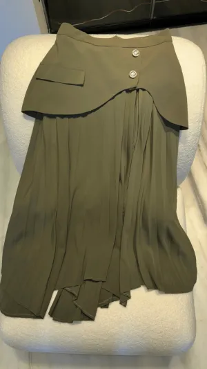 Pleated Wrap Chic Skirt