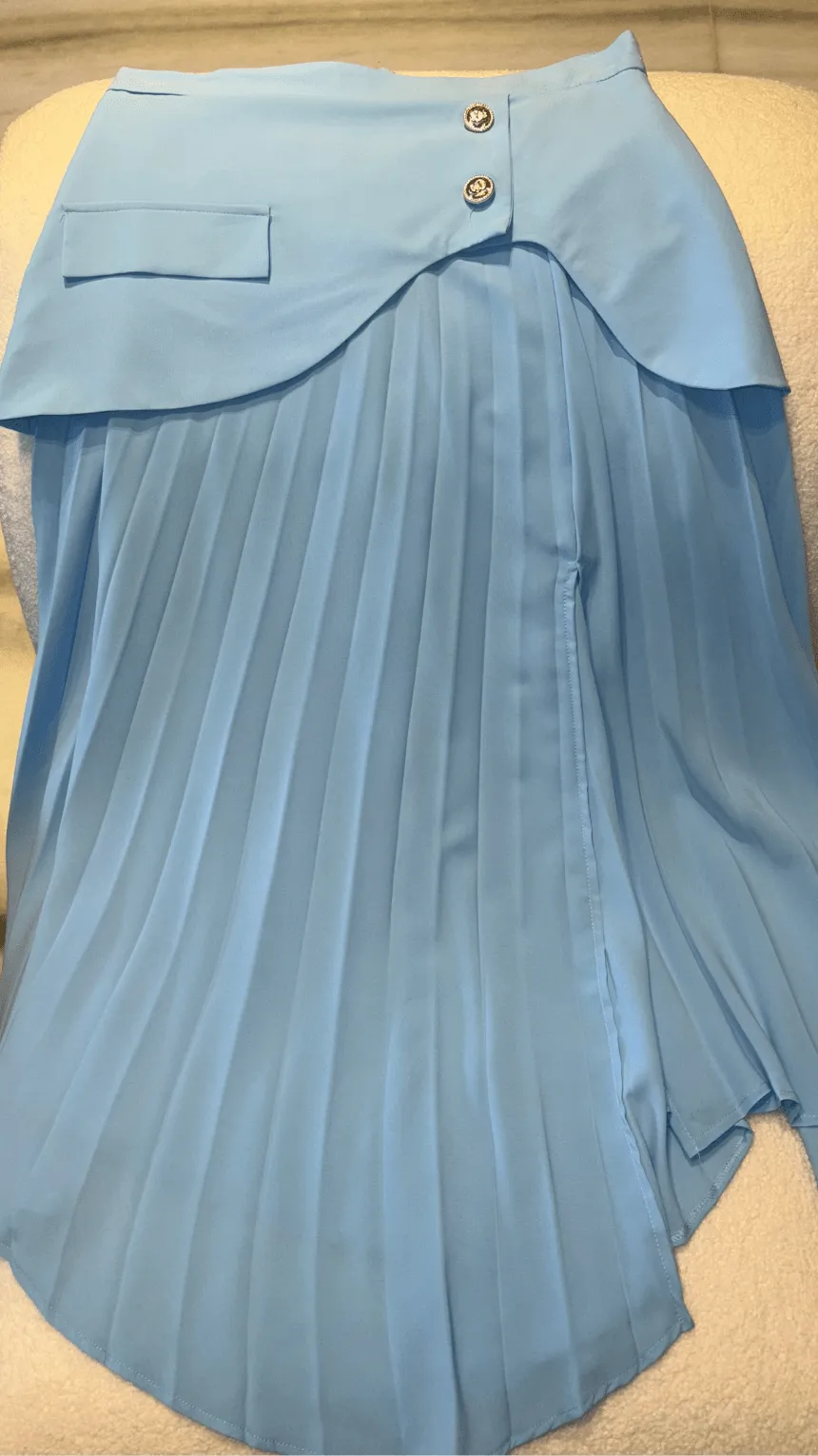 Pleated Wrap Chic Skirt