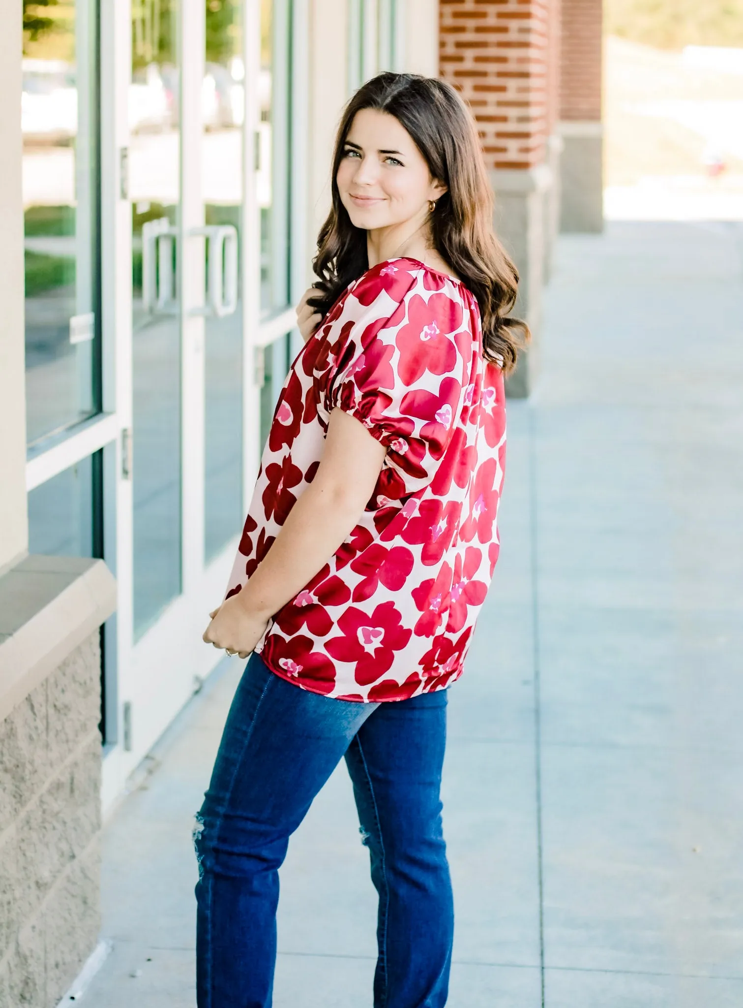 Plum Pretty Floral Blouse