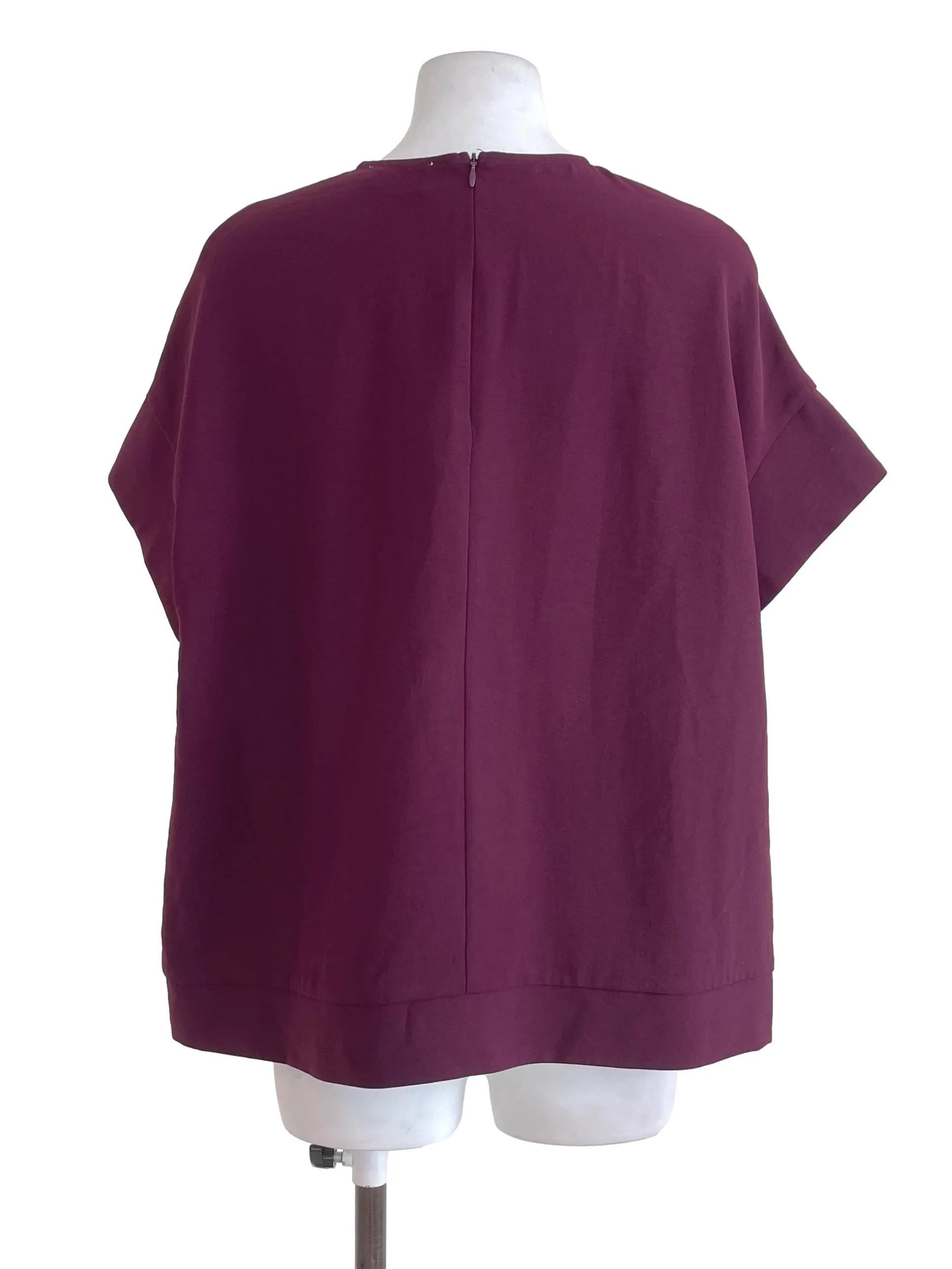 Plum Purple Plain Top OSN