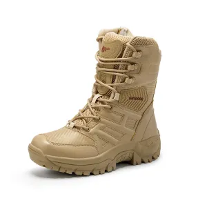 Plus size fan combat boots