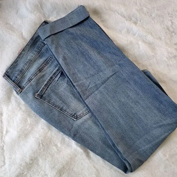 Plus Size! 7Seven Stretch D Lightly Distressed/ Vintage Denim Ankle Jeans