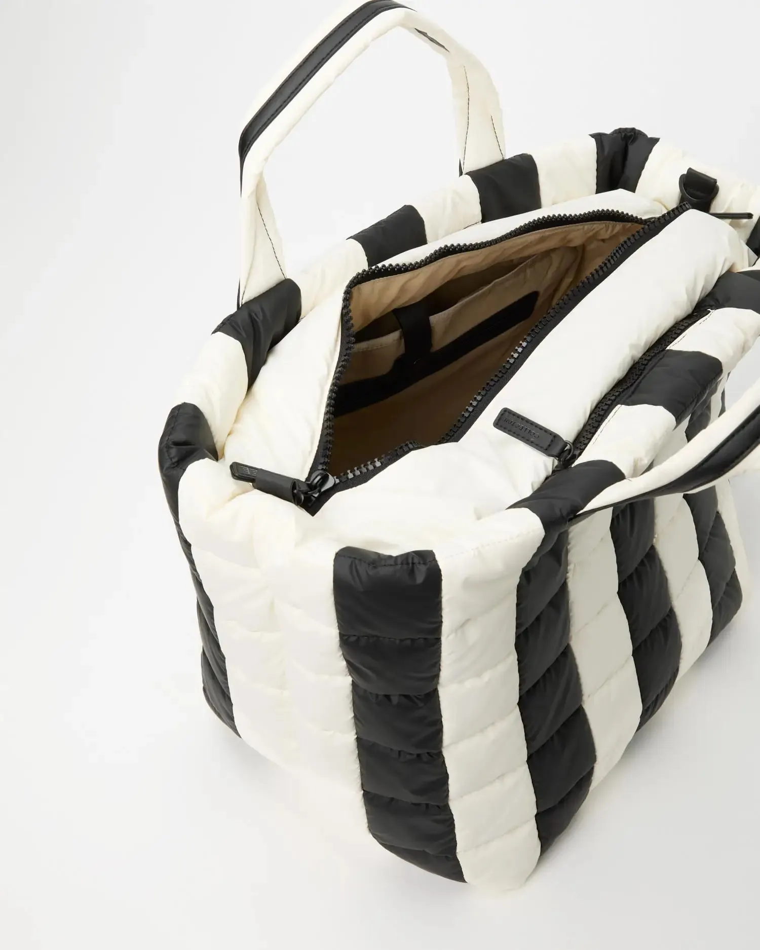 Porter Weekender Black - Marshmallow Stripes