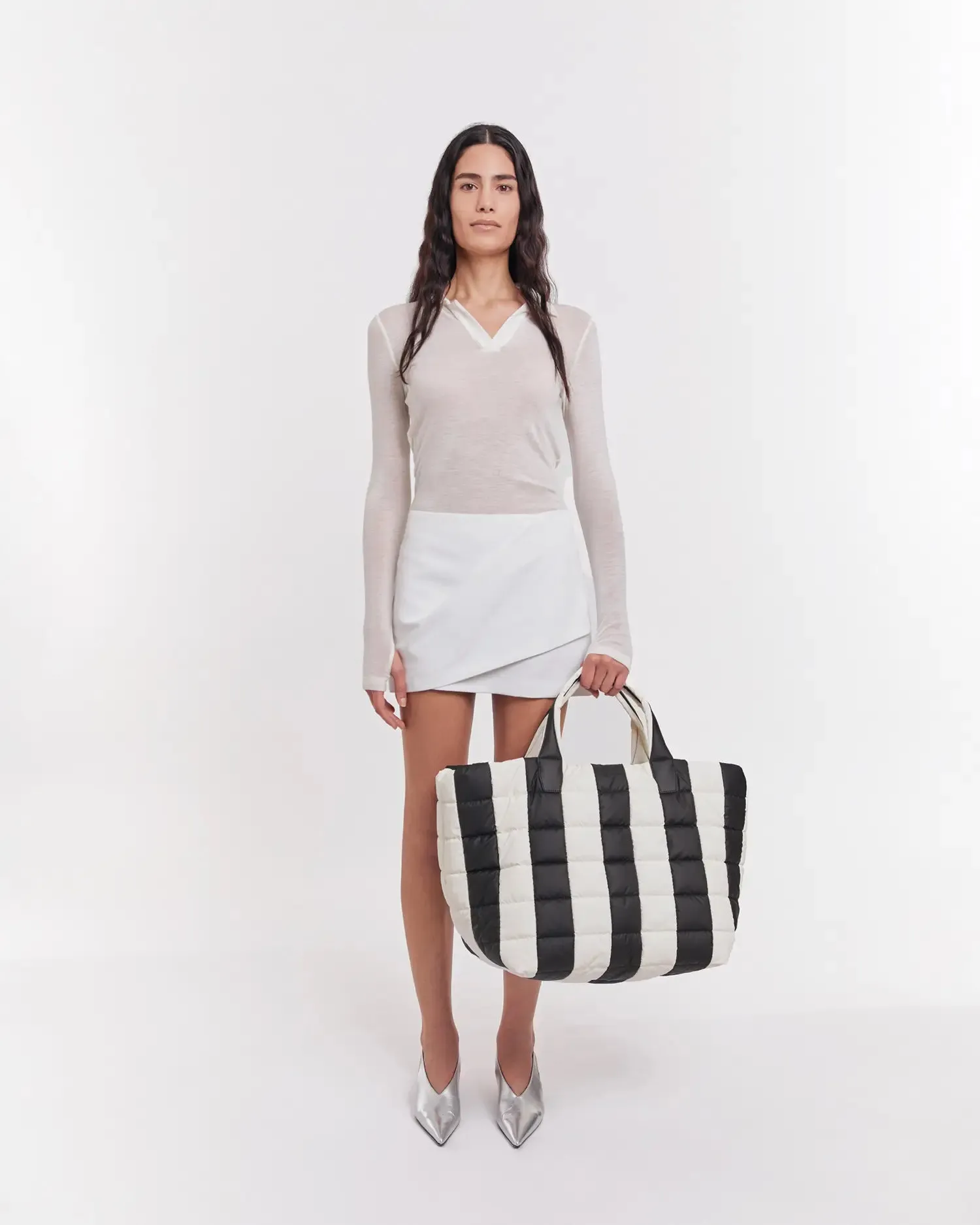 Porter Weekender Black - Marshmallow Stripes