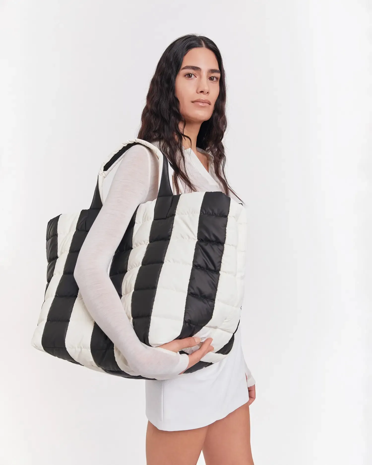 Porter Weekender Black - Marshmallow Stripes