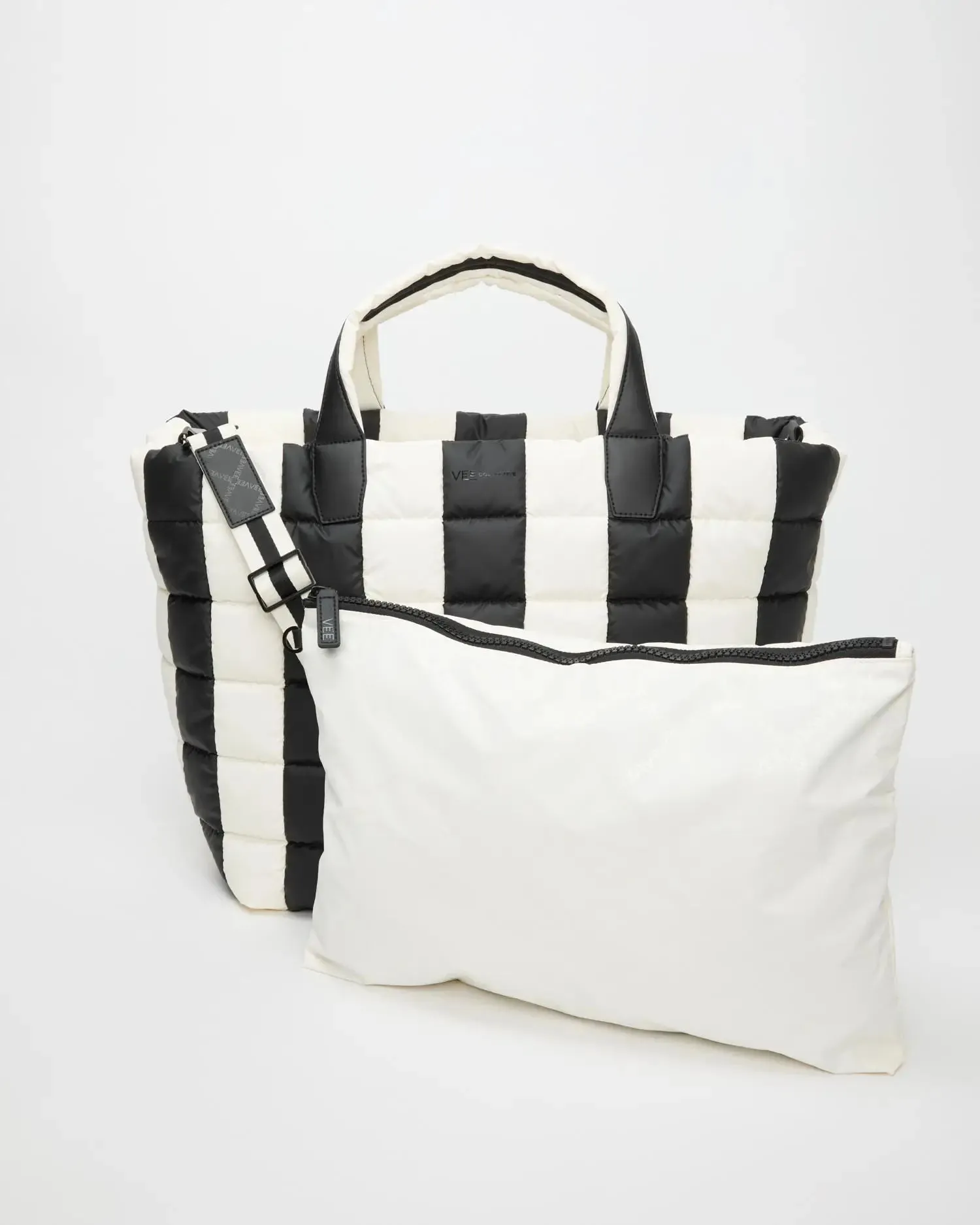 Porter Weekender Black - Marshmallow Stripes