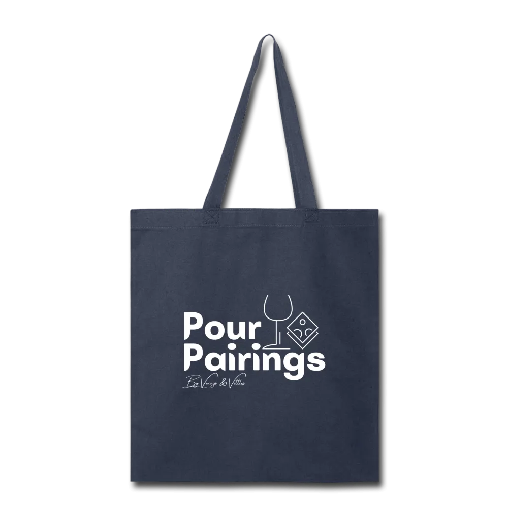 Pour Pairings Canvas Shopper