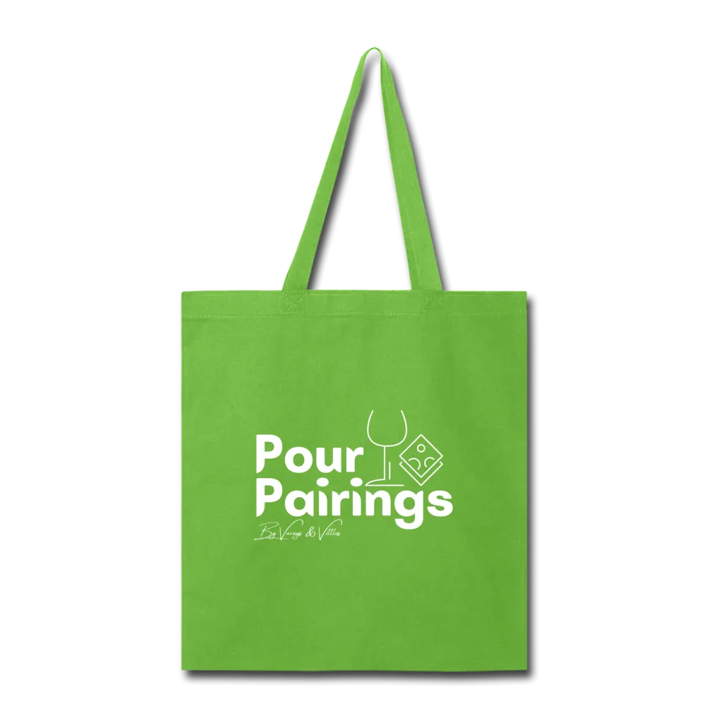 Pour Pairings Canvas Shopper