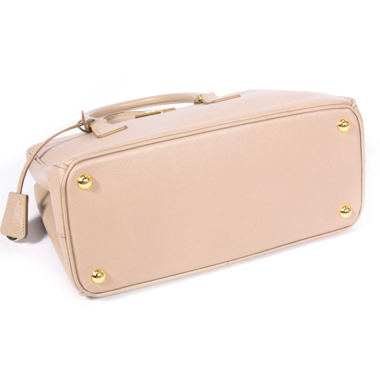 Prada Saffiano Lux Double Zip Small