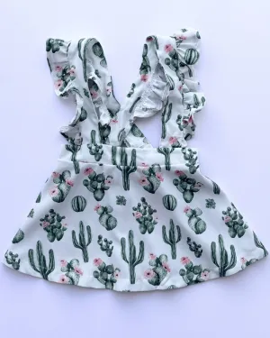 PREORDER! Addy Ruffle Suspender Skirt - Desert Floral