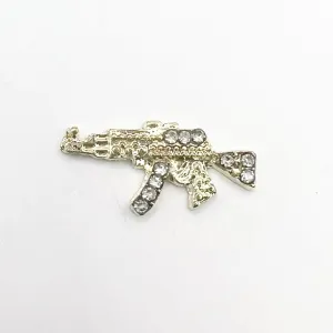 Queen - Nail Charms 10pc - #412 Gold Small Ak-47’s