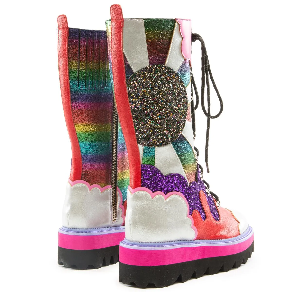 Rainbow Combat Boots