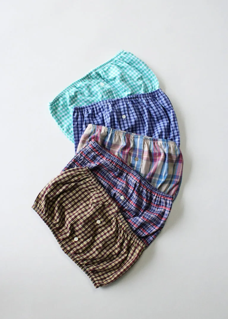 RCYCLD Plaid Shirting Tube Top