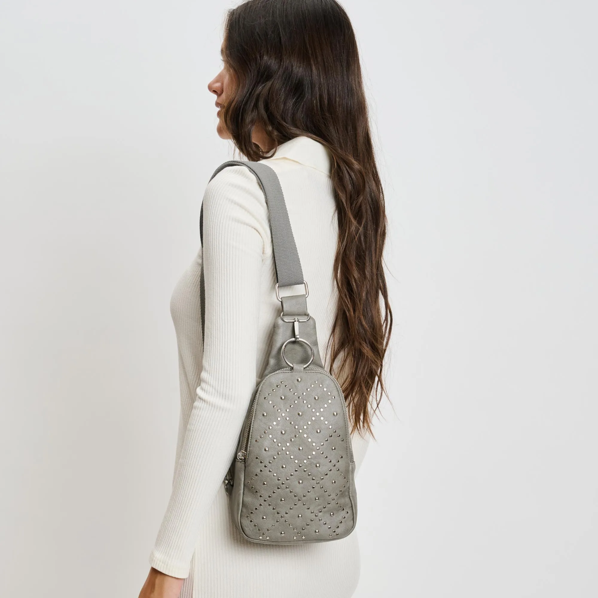 Regina Studded Sling Backpack