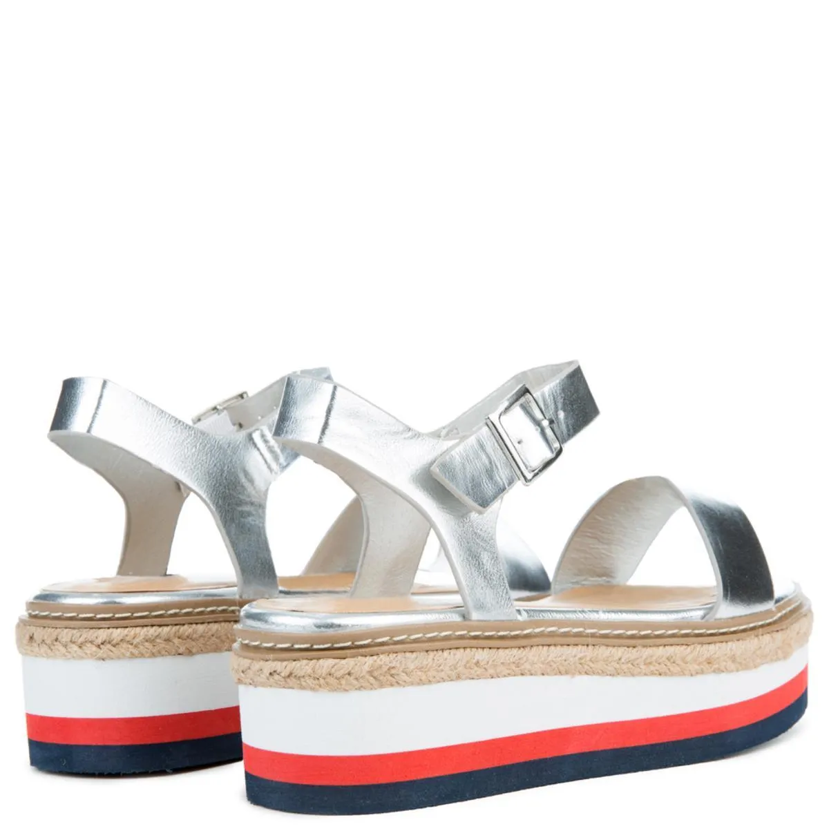Retreat-04M Platform Sandal Silver