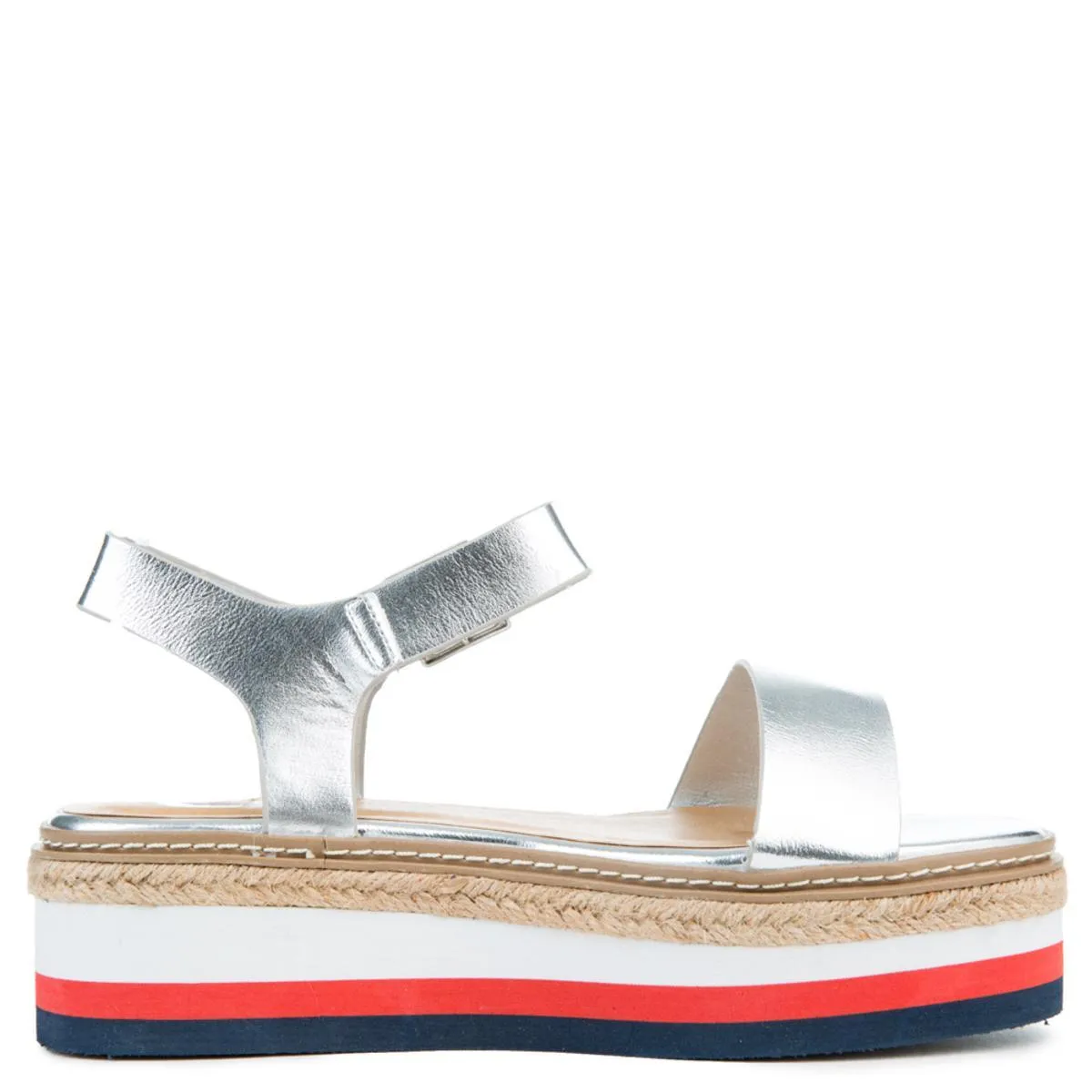 Retreat-04M Platform Sandal Silver