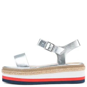 Retreat-04M Platform Sandal Silver