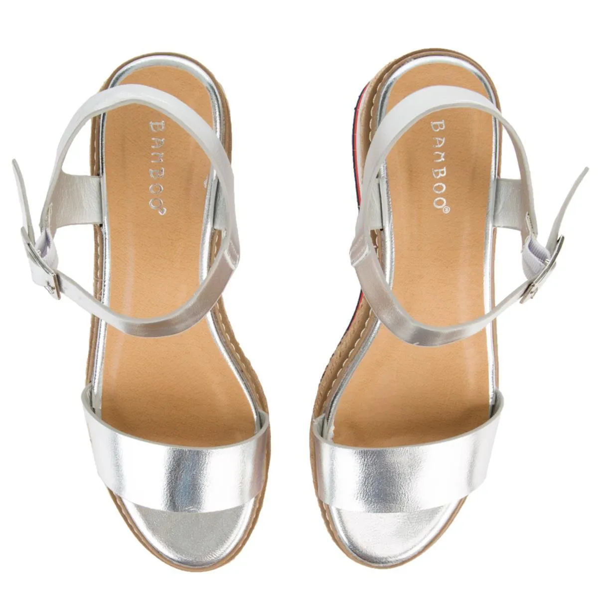 Retreat-04M Platform Sandal Silver