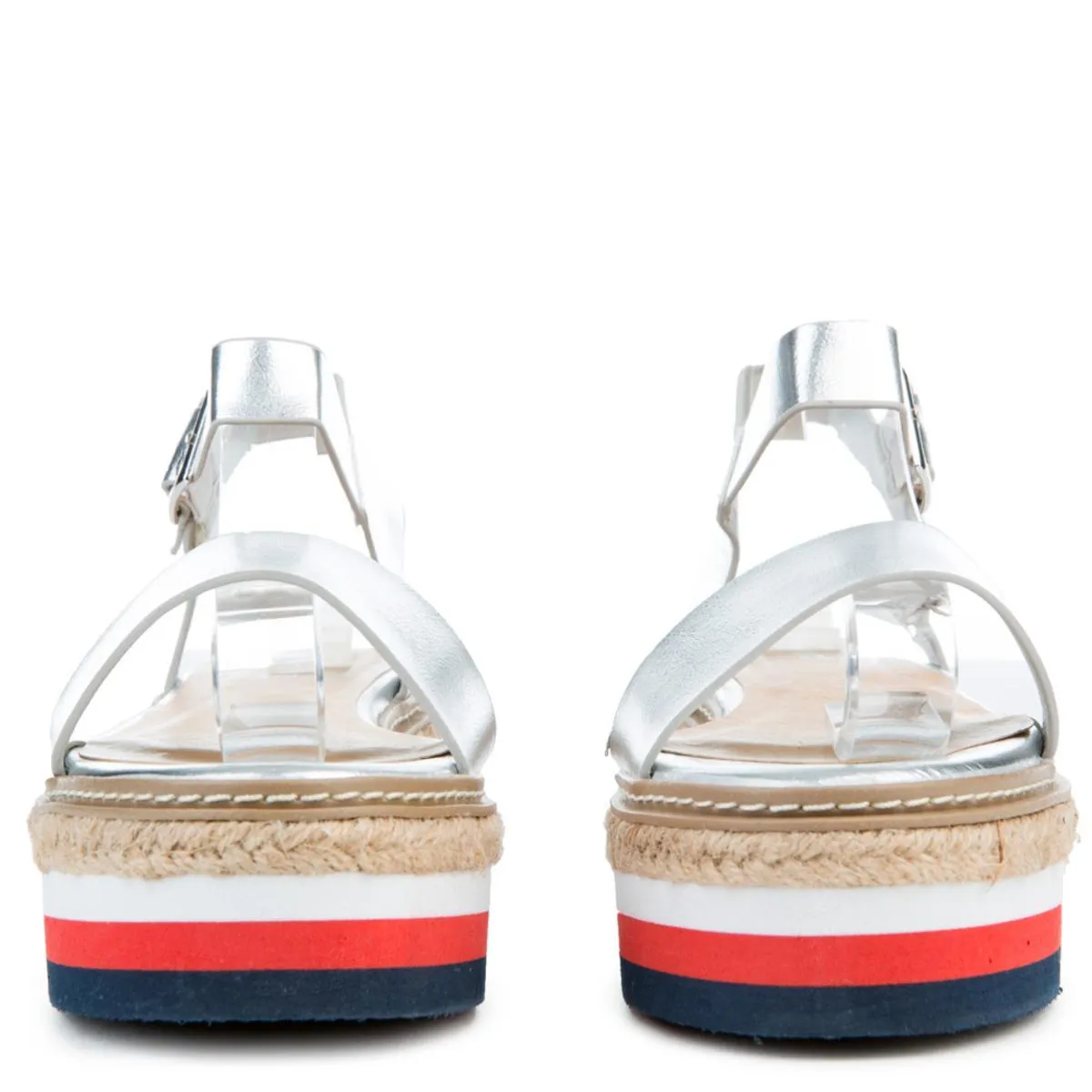 Retreat-04M Platform Sandal Silver