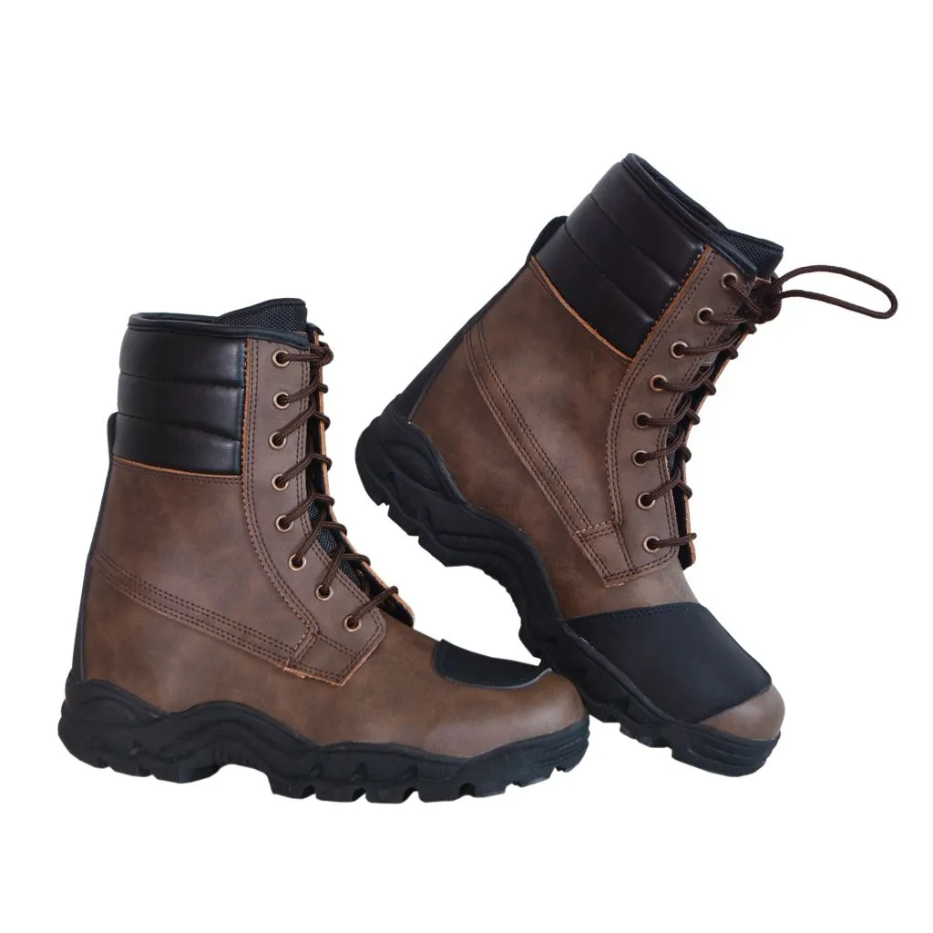 RIDERACT® Men’s Motorcycle Riding Boots xTrail Brown