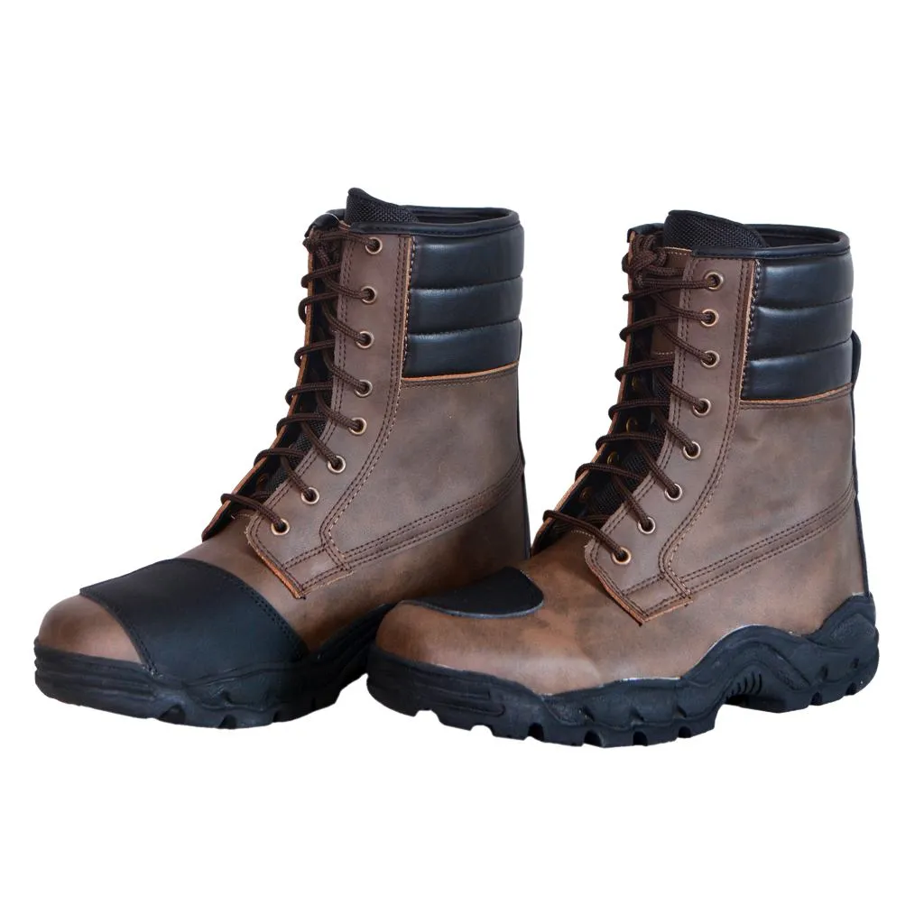 RIDERACT® Men’s Motorcycle Riding Boots xTrail Brown