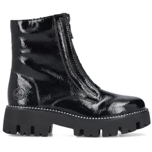 Rieker Y3351-00 (Freedom) Black Patent Boots