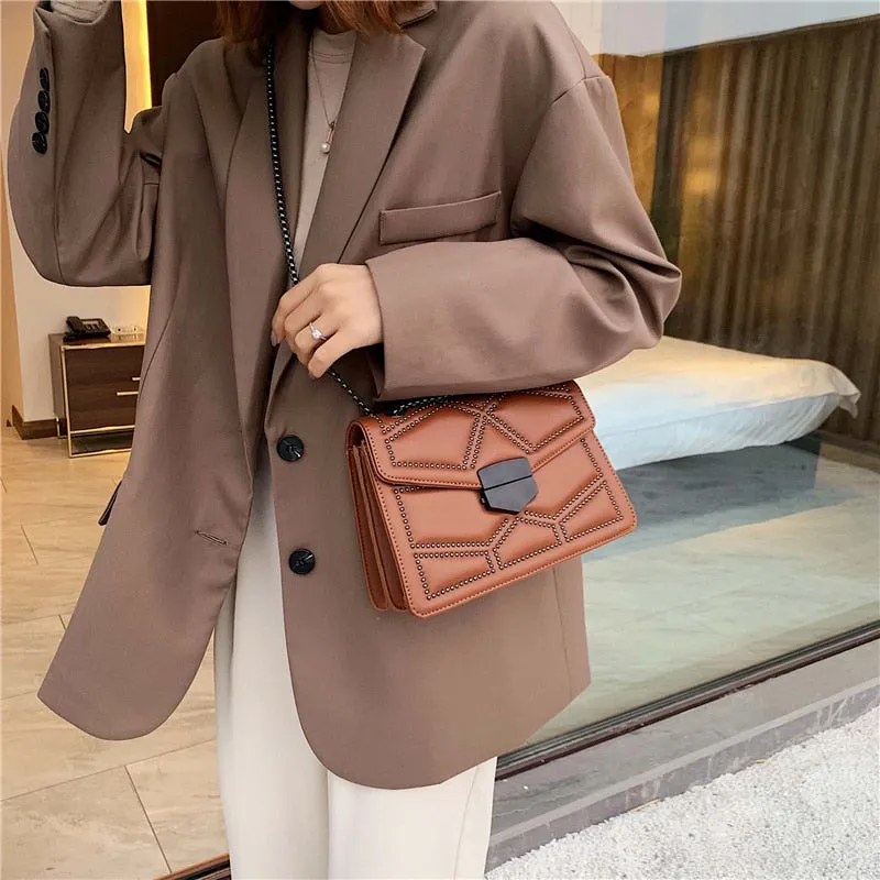 Rivet Chain Small Crossbody Bag