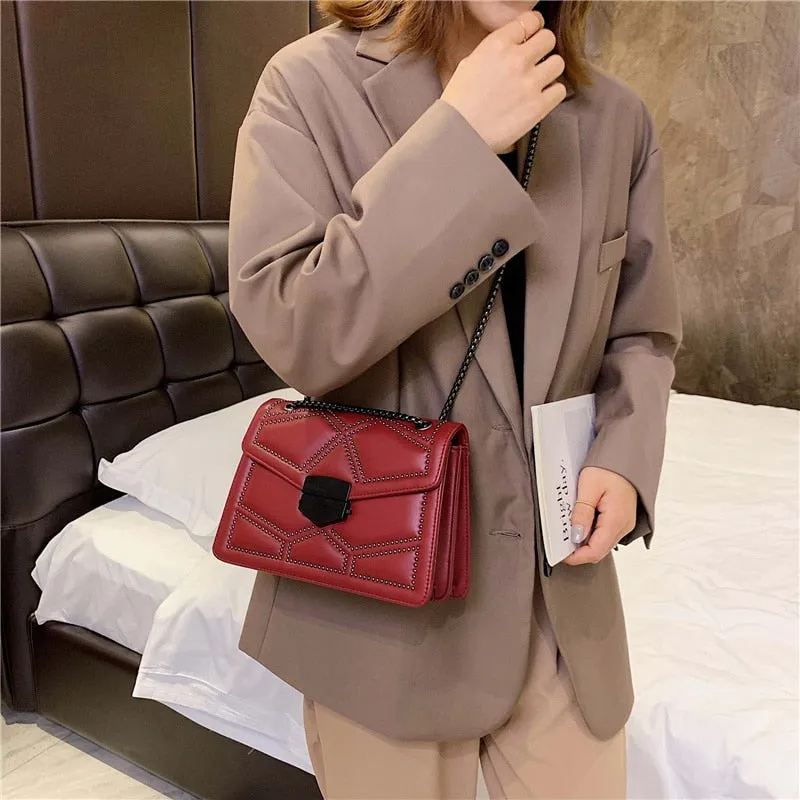 Rivet Chain Small Crossbody Bag