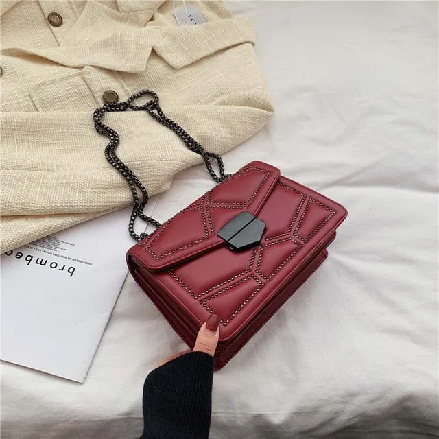Rivet Chain Small Crossbody Bag