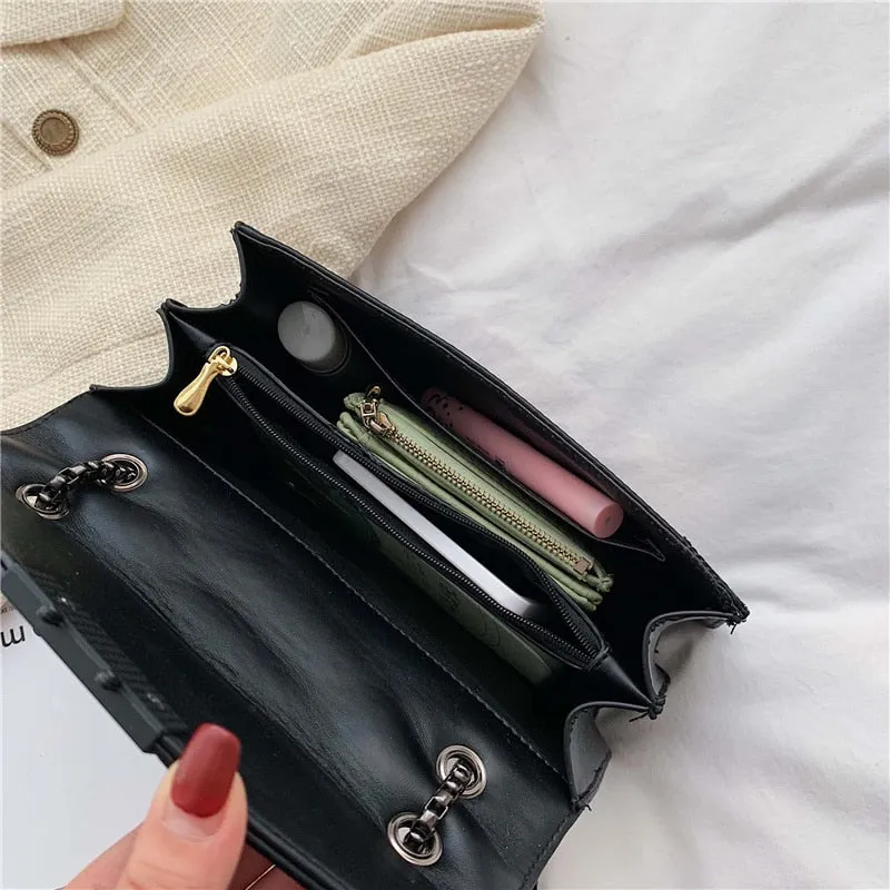 Rivet Chain Small Crossbody Bag