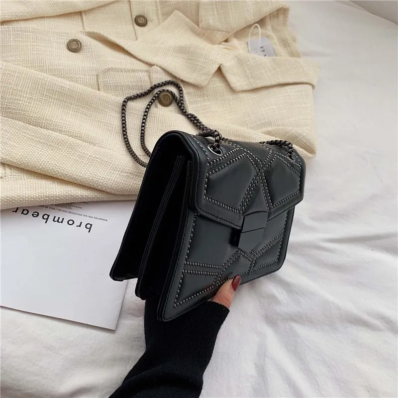 Rivet Chain Small Crossbody Bag