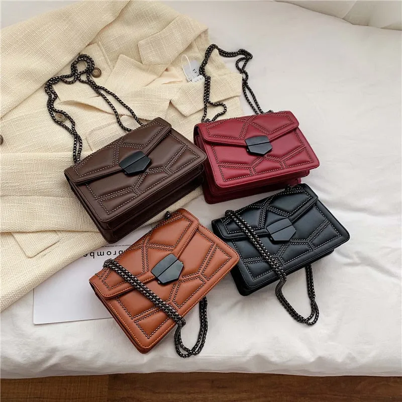 Rivet Chain Small Crossbody Bag