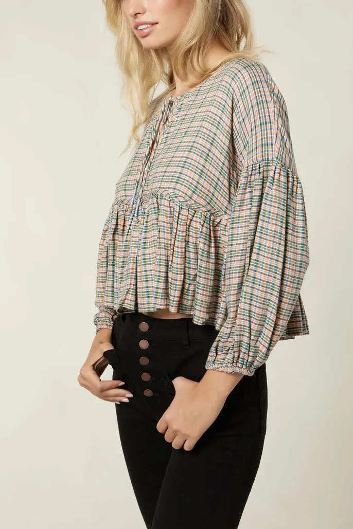 Rosie Plaid Top