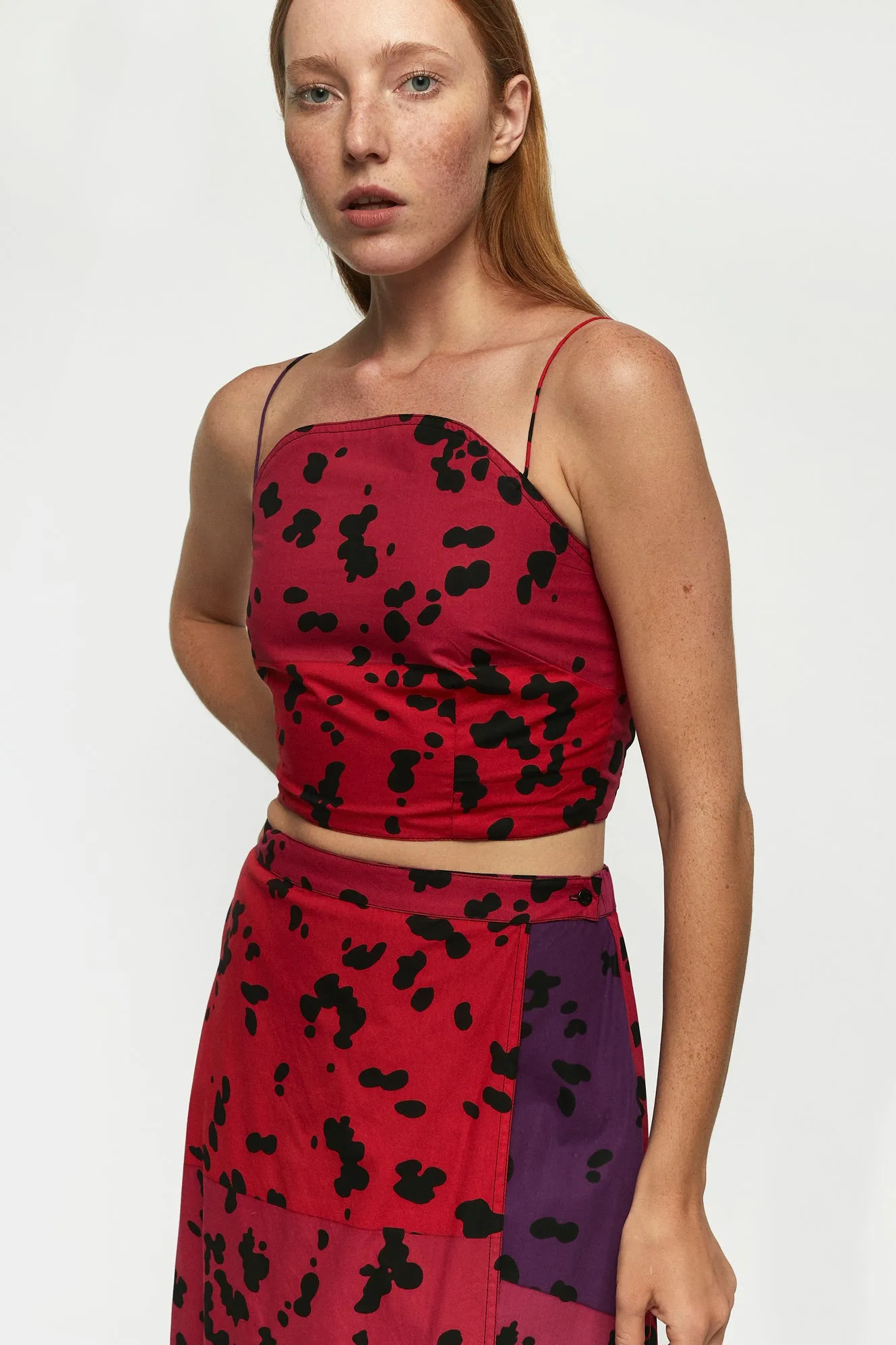 Rounded Top | Wrap Midi Skirt