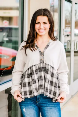Running on Fun Plaid Top