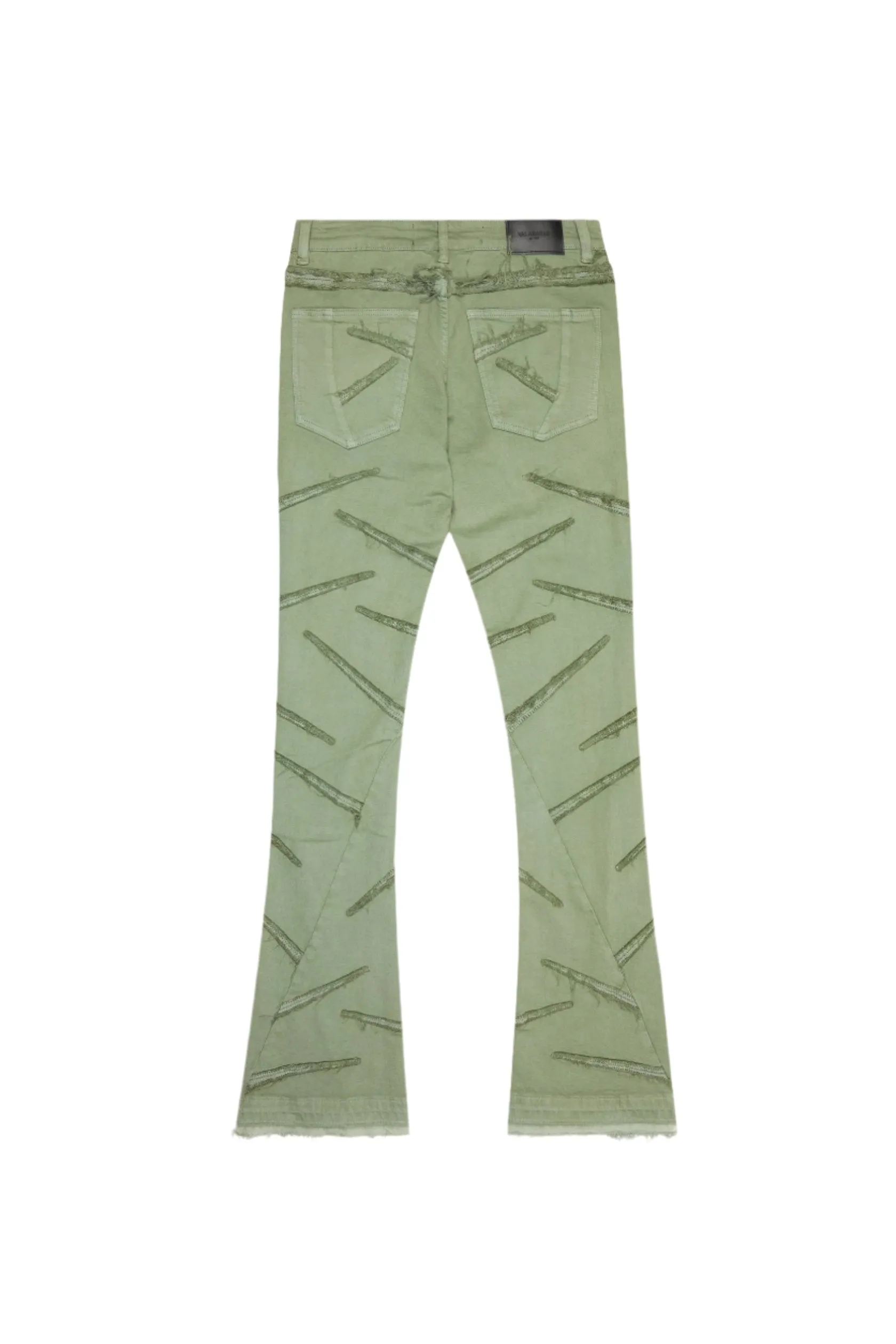 Saber Stacked Flare - Olive Wash