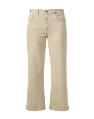Saige Beige Wide Leg Crop Jean