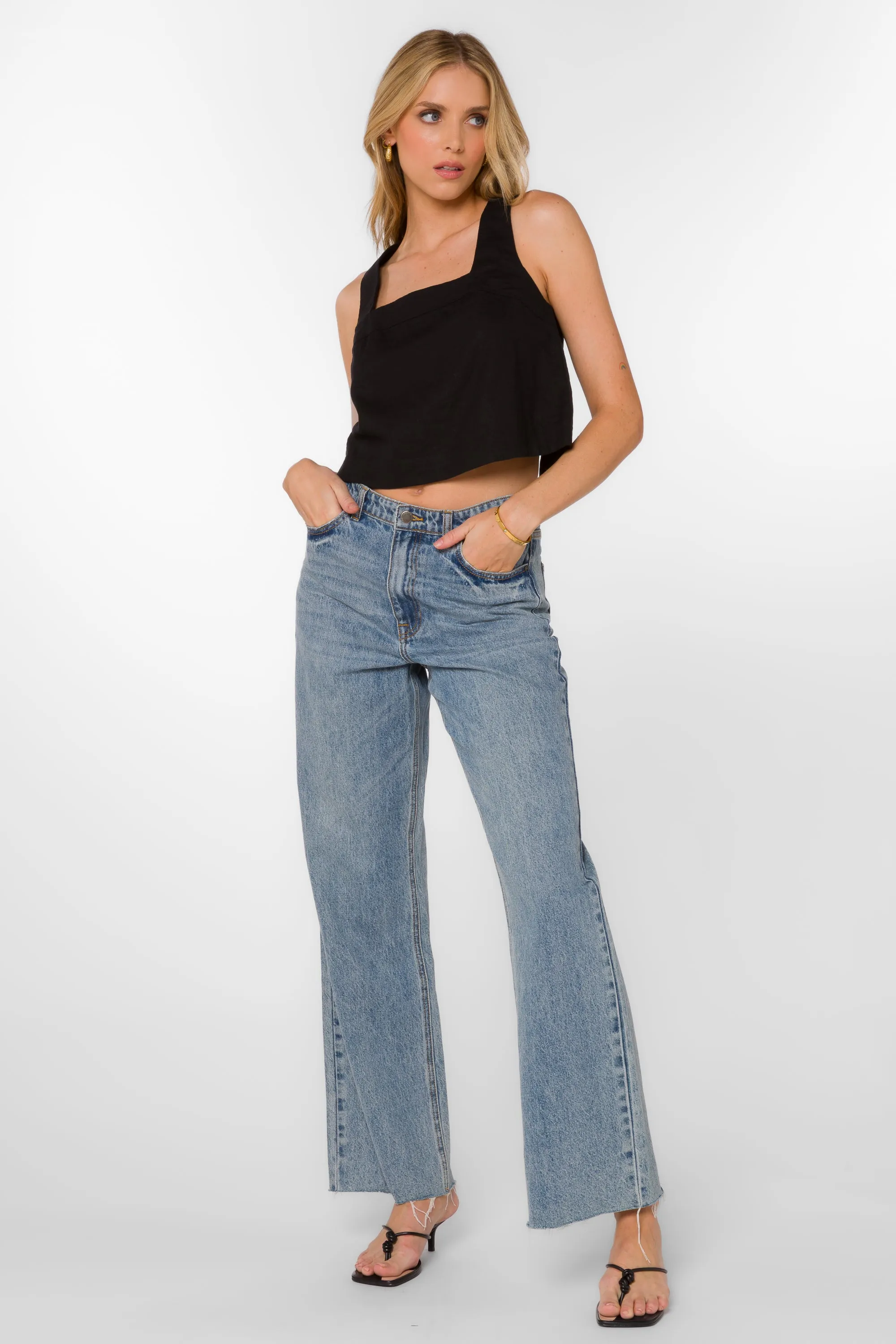 Saima Black Top