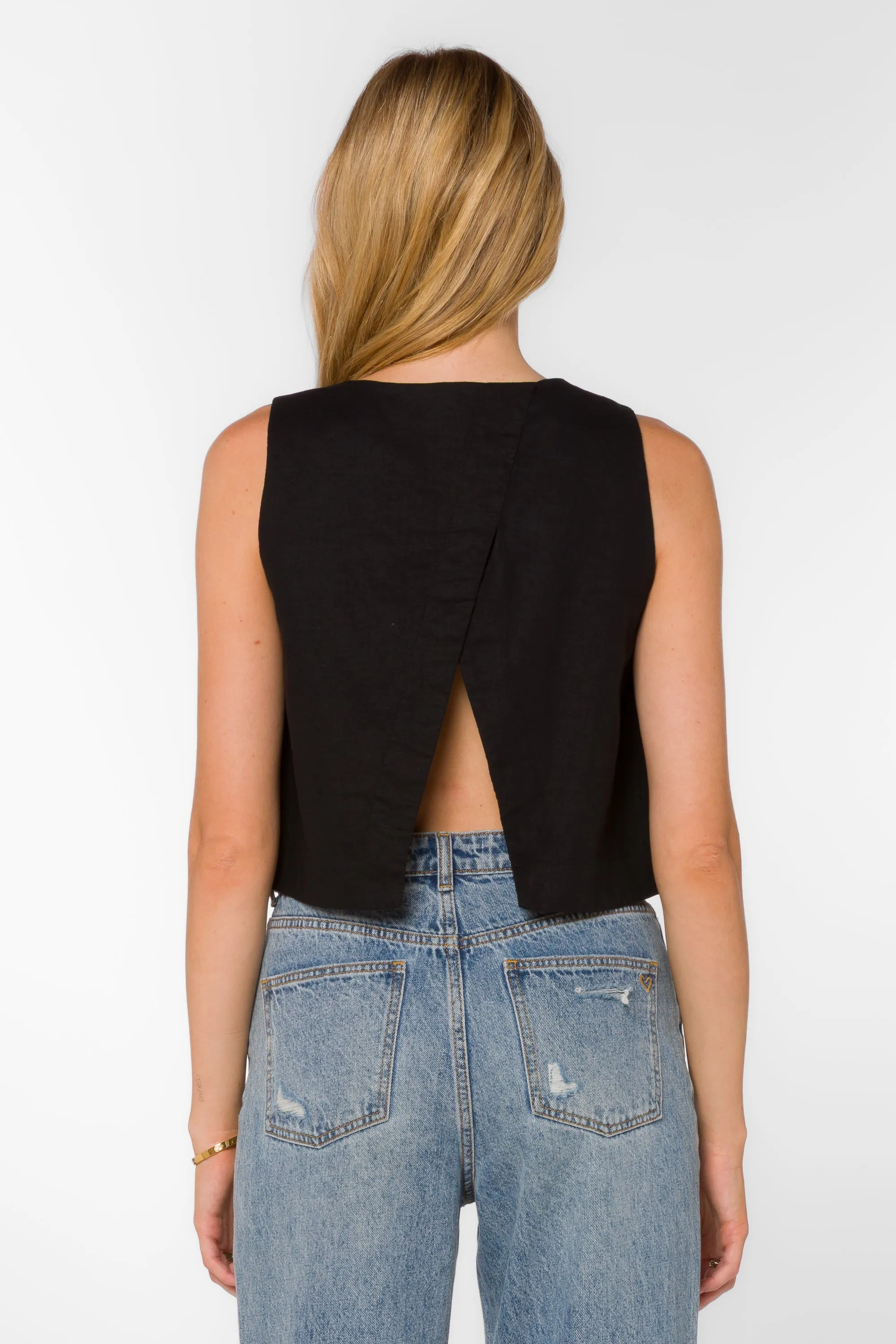 Saima Black Top
